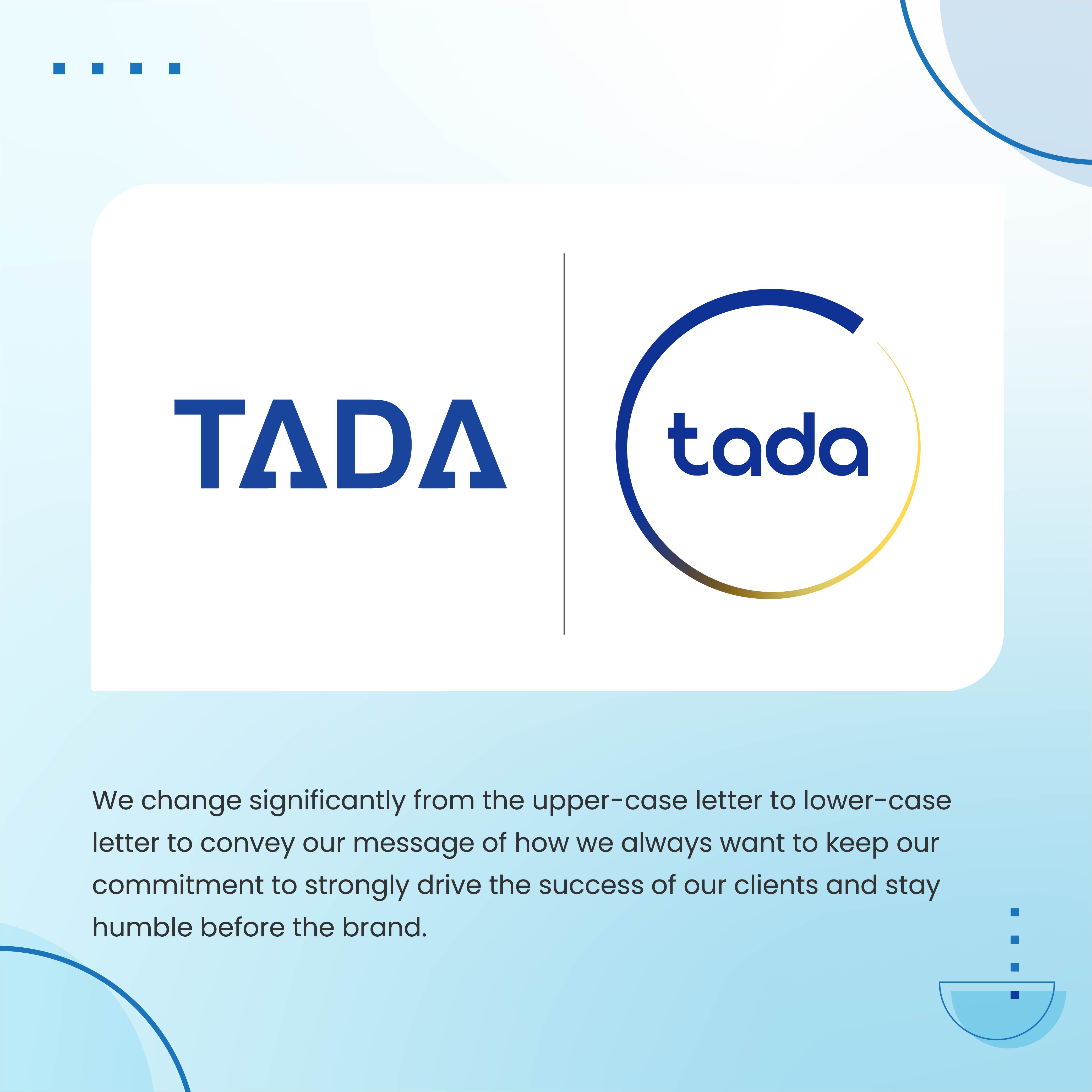 New Logo Announcement: Introducing Tada New Brand Identity